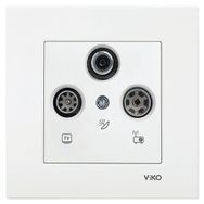 Viko By Panasonic 90967041 Karre Sonlu SAT-TV-RD Uydu Prizi