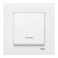 Viko Karre 90967019 Beyaz Işıklı Çerçevesiz Anahtar