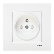 Viko Karre 90967245 Krem Çerçevesiz Ç.K. UPS Topraklı Priz