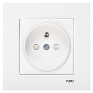 Viko Karre Kapaklı UPS Çocuk Korumalı Beyaz Topraklı Priz