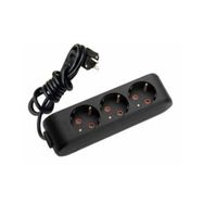 Viko Multi-Led 3 m Kablolu Siyah 3'lü Priz