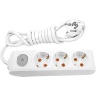 Viko Multi Let 3'lü Anahtar Topraklı Kablolu Çocuk Korumalı 1 mt Priz