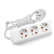 Viko Multi-let 3'lü Anahtarlı Topraklı Çocuk Korumalı 5 Metre Beyaz Grup Priz