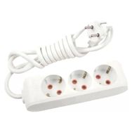 Viko Multi-let 3'lü Topraklı Çocuk Korumalı 2 Metre Beyaz Grup Priz