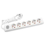 Viko Multi-Let 6'lı Anahtarlı 2 mt Beyaz Uzatma Grup Priz