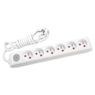 Viko Multi Let Anahtarlı Topraklı Ups Beyaz 2 m 6'lı Priz