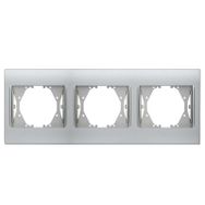 Viko Panasonic 3'lü Thea Blu Chrome Matt Beyaz Çerçeve