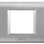 Viko Panasonic Thea 2M Sistema Chrome Matt Metalik Beyaz Çerçeve
