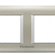 Viko Panasonic Thea 2x2M Sistema Inox Matt Metalik Beyaz Çerçeve