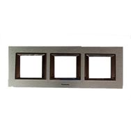 Viko Panasonic Thea 3x2M Ultima Metal Eloxal Gümüş Renk Çerçeve