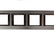 Viko Panasonic Thea 4x2M Ultima Metal Eloxal Gümüş Renk Çerçeve