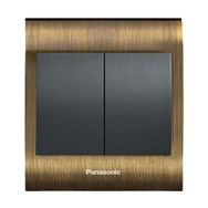 Viko Panasonic Thea Blu 2'li Antique Dore Kapak Füme Anahtar Çerçeve