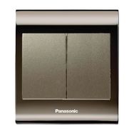 Viko Panasonic Thea Blu 2'li Una Füme Kapak Dore Anahtar Çerçeve