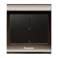 Viko Panasonic Thea Blu 2'li Una Füme Kapak Siyah Anahtar Çerçeve