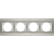 Viko Panasonic Thea Blu Inox Dörtlü Çerçeve