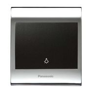 Viko Panasonic Thea Blu Light Chrome Beyaz Kapak Siyah Anahtar Çerçeve