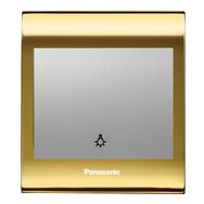 Viko Panasonic Thea Blu Light Gold Dore Kapak Metalik Beyaz Anahtar Çerçeve