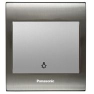 Viko Panasonic Thea Blu Light Inox Beyaz Kapak Metalik Anahtar Çerçeve