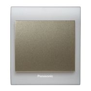 Viko Panasonic Thea Blu Tekli Chrome Matt Beyaz Kapak Dore Anahtar Çerçeve
