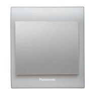 Viko Panasonic Thea Blu Tekli Chrome Matt Beyaz Kapak Metalik Anahtar Çerçeve