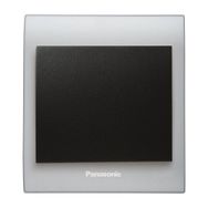 Viko Panasonic Thea Blu Tekli Chrome Matt Beyaz Kapak Siyah Anahtar Çerçeve