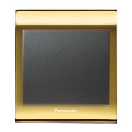 Viko Panasonic Thea Blu Tekli Gold Dore Kapak Füme Anahtar Çerçeve