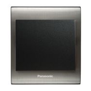 Viko Panasonic Thea Blu Tekli Inox Beyaz Kapak Siyah Anahtar Çerçeve