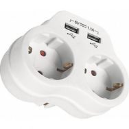Viko Usb Girişli 2.1 Amper Beyaz İkili Priz