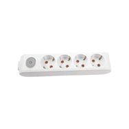 Viko VİKO0108 Topraklı Çocuk Korumalı Klemensli Multi-Let Dörtlü Priz