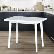 Vilinze Home Avanos Beyaz Mdf Sabit Mutfak Masası 70x120cm