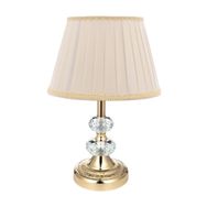Vinner Bronz Renk Kaplama Gece Lambası Kristal Detaylı Modern Abajur