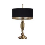 Vinner Marche Mka-01 Gold H Siyah Eskitme Mat Gold Metal Abajur