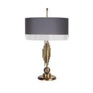 Vinner Marche Mka-01 Gri Antrasit Eskitme Mat Gold Metal Abajur