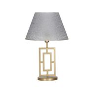 Vinner Puglia Eskitme Mat Gold Metal Gri Kırçıl Abajur