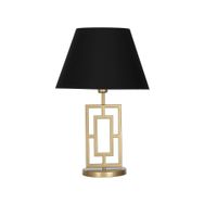 Vinner Puglia Eskitme Mat Gold Metal Siyah Abajur