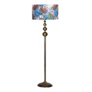 Vinner VNRVGAEKLMB037 Vega Eskitme Üçlü Küre Tek Ayaklı Metal Flowers Desenli Lambader