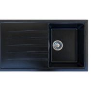 Vinox 50x86 VX004 Siyah Tek Göz Granit Eviye
