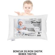 Vionel Home 200 gr 35x45 Beyaz Antialerjik Bebek Yastık Boncuk Silikon Pamuklu Kılıf