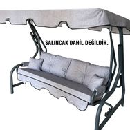 Vip Home Concept 3 Kişilik Lüks Vip Gri Salıncak Minderi