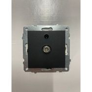 Viralighting Ovivo Grano Siyah Çerçevesiz Uydu TV Prizi