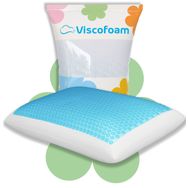 Viscofoam Bonni Terletmeyen Ortopedik Yastık Serinleten Visco Yastık Jelli 59x39x15.5 cm Yastık