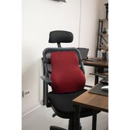 Visko Bel ve Sırt Minderi Araç Ofis Koltuk Sırt Destekleyici Minder Yastık Ortopedik 35x45 cm Bordo Oto Bel Yastığı