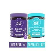 Vita Bear Sleepy Bear 60 Çiğnenebilir Tablet + Folic Acid Biotin Saç Vitamini 60 Çiğnenebilir Tablet