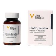Vita Simple Biotin Keratin Vitamin Mineraller 30 Tablet
