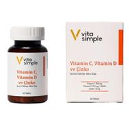 Vita Simple Vitamin C 500 mg D Çinko 60 Tablet
