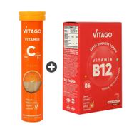 Vitago Vitamin C 20 Efervesan Tablet + Vitamin B12 10 ml Sprey