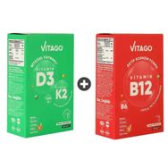 Vitago Vitamin D3 K2 20 ml Sprey + Vitamin B12 12 ml Sprey
