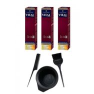 Vital 5 68 3 Adet Tüp Boya + Saç Boyama Seti