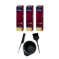 Vital 8 88 3 Adet Tüp Boya + Saç Boyama Seti