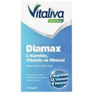 Vitaliva Diamax L-Karnitin Vitamin Mineral 30 Kapsül